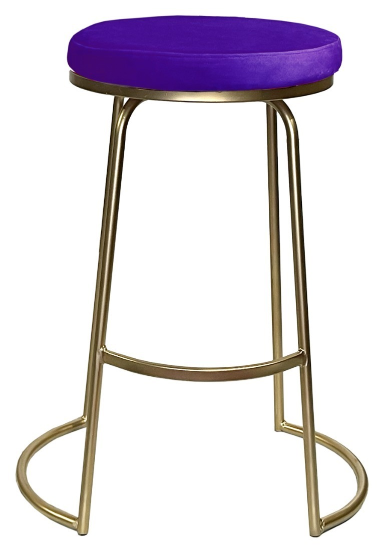 Стул барный Модерн Сэддл Таинственный фиолетовый (любой оттенок каркаса)