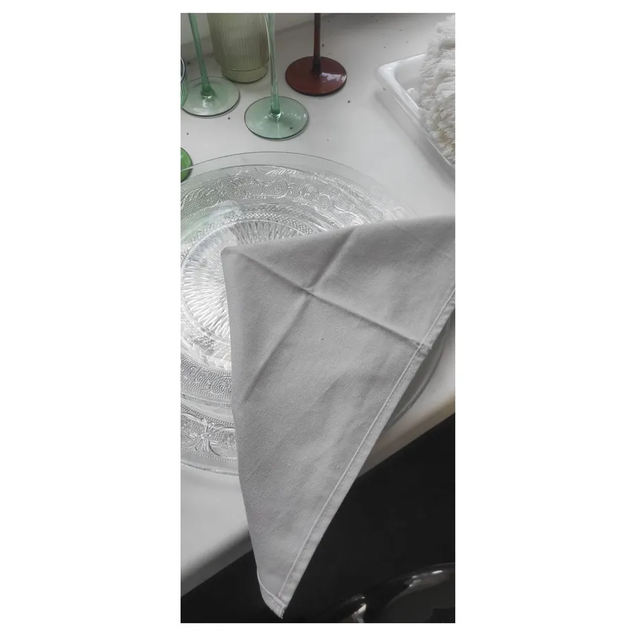 Салфетка из смесового льна, Серебристая цинерария - Фото миниатюра 4