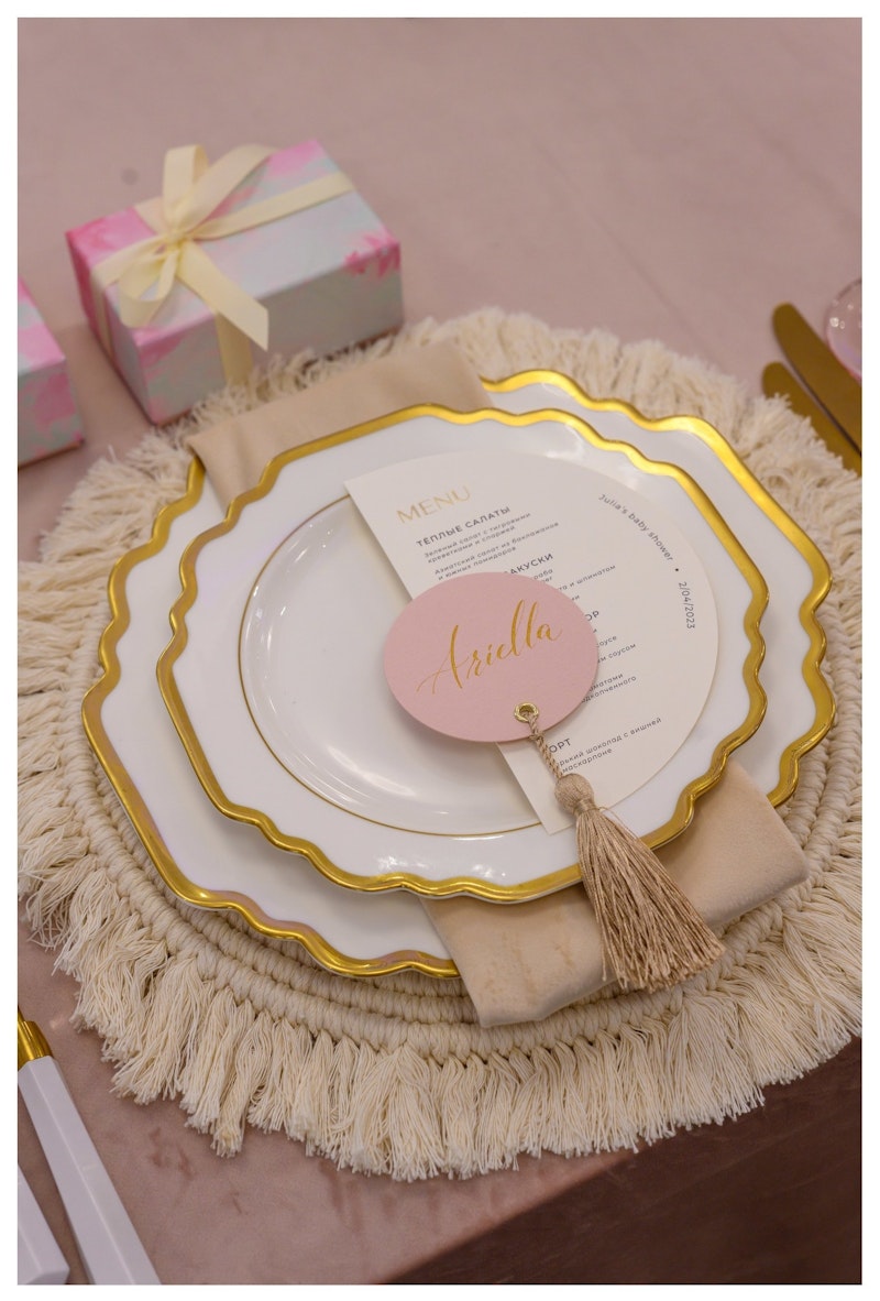 Сет порционных тарелок Анна, 27 и 23см диаметр