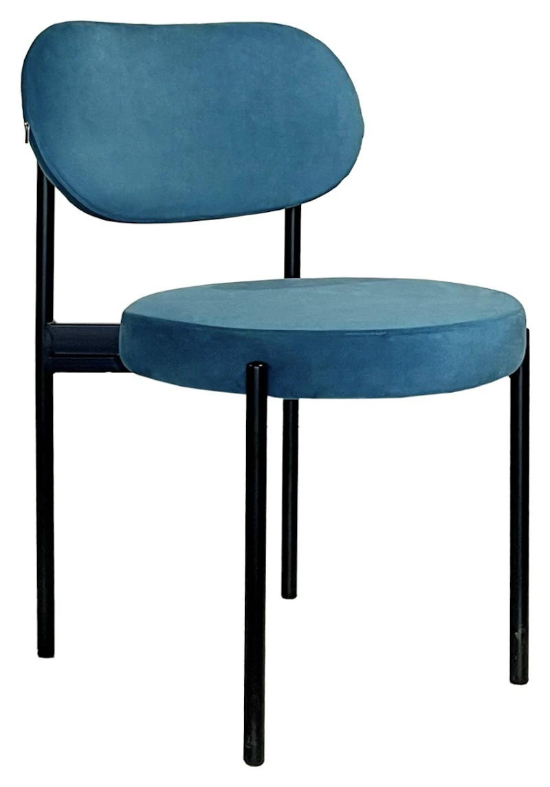 Стул Модерн Черный, Морская волна