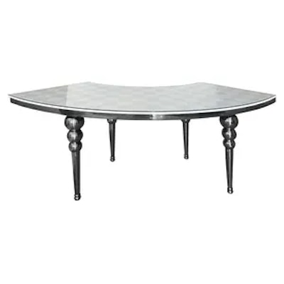 Стол Змейка-80 Серебро + печать Принт и т.д.