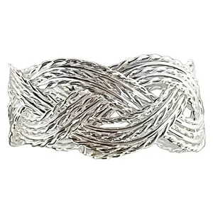 Кольцо для салфетки Кучеряшка Серебро - Фото 2