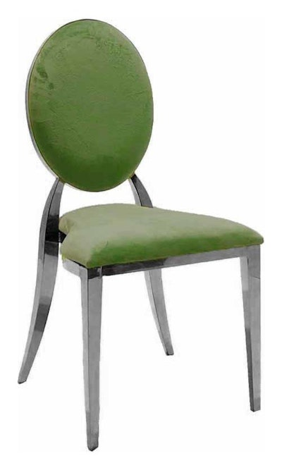 Стул Вашингтон Серебро, велюр матча