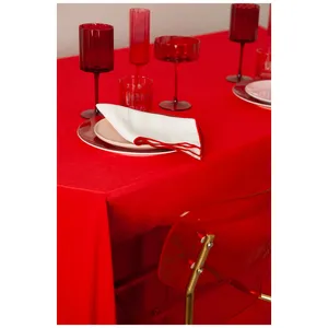 Салфетка белая с красным кантом - изображение 3