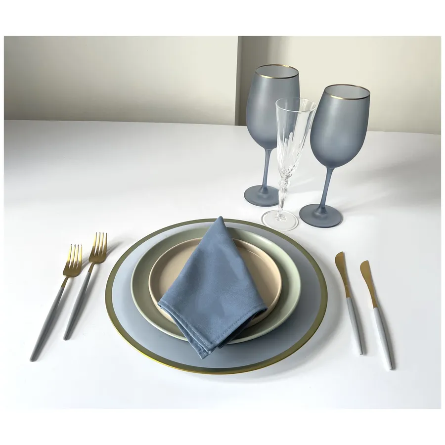 Салфетка из смесового льна, Гималайский мак - Фото миниатюра 3