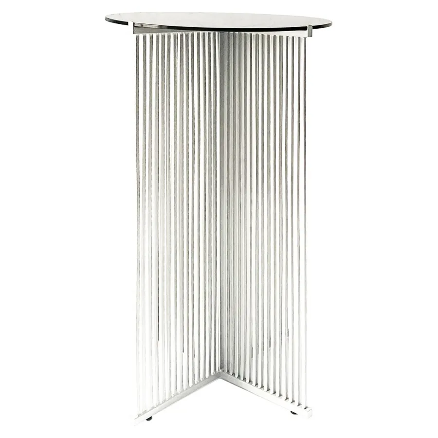 Коктейльный стол Шреддер Белый c черной столешницей - Фото миниатюра 1