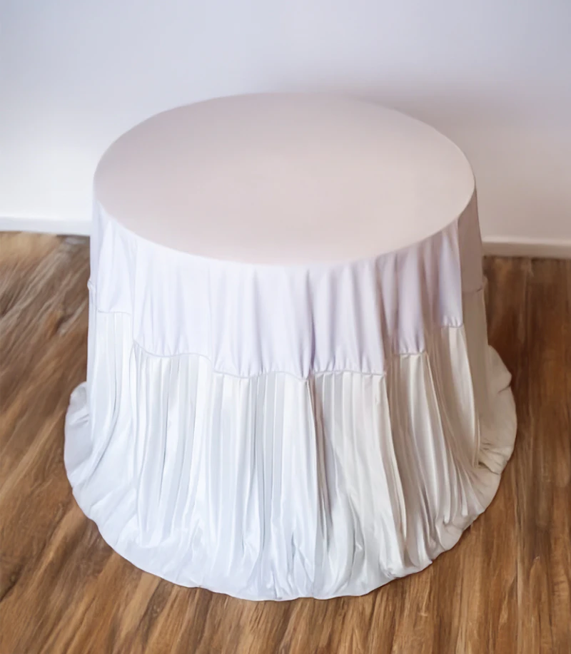 Скатерть для столика для торта плиссированная