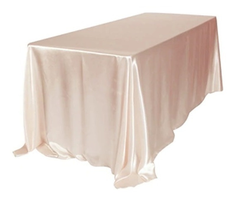 Скатерть сатин premium, прямоугольная, пудровая