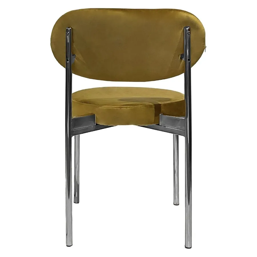 Стул Модерн Серебро, Золотая охра - Фото миниатюра 4