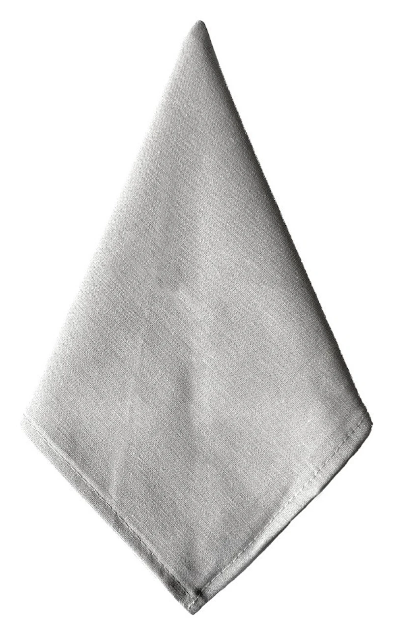 Салфетка из смесового льна, Серебристая цинерария