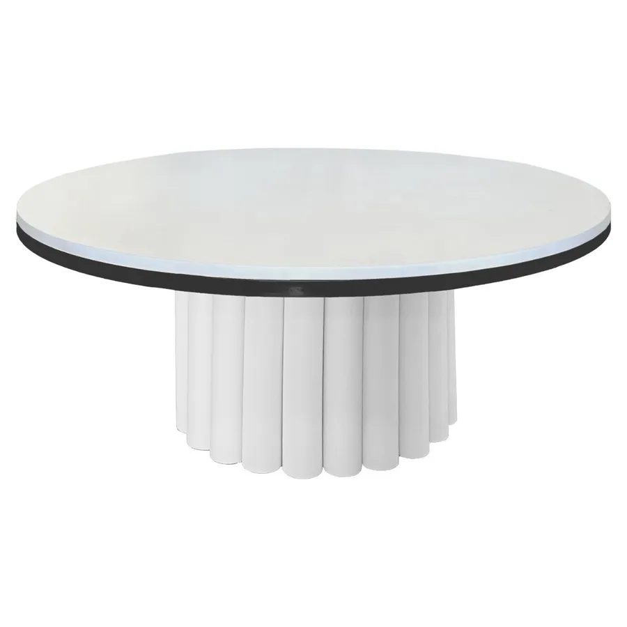 Стол белая столешница МДФ, банкетный Сквош белый - Фото миниатюра 2