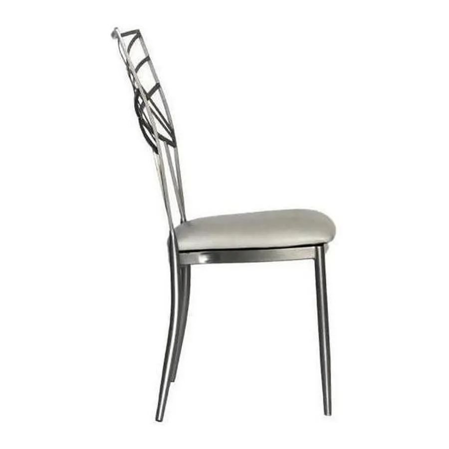 Стул Хамелеон Серебро (эко-кожа), белый, на  липучках - Фото миниатюра 3