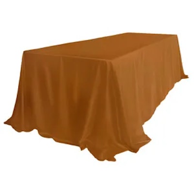 Скатерть велюр, прямоугольная, терракотовая ХЛ