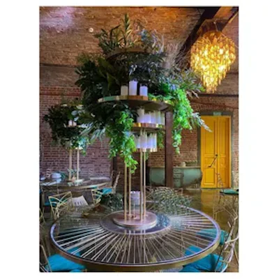 Стол Де Марко со стеклянной столешницей и разноцветной подсветкой (неон) - изображение 4