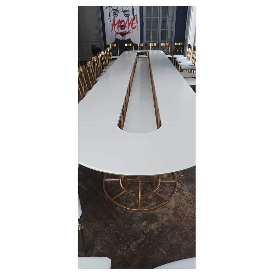 Стол Тьюлип (размер ХХЛ), Серебряный (перекрас) - Фото миниатюра 3