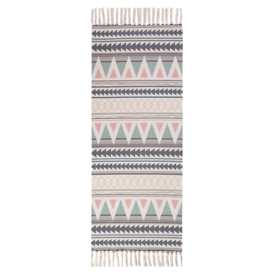 Коврик декоративный Бохо Мятно-Розовый - Фото миниатюра 1