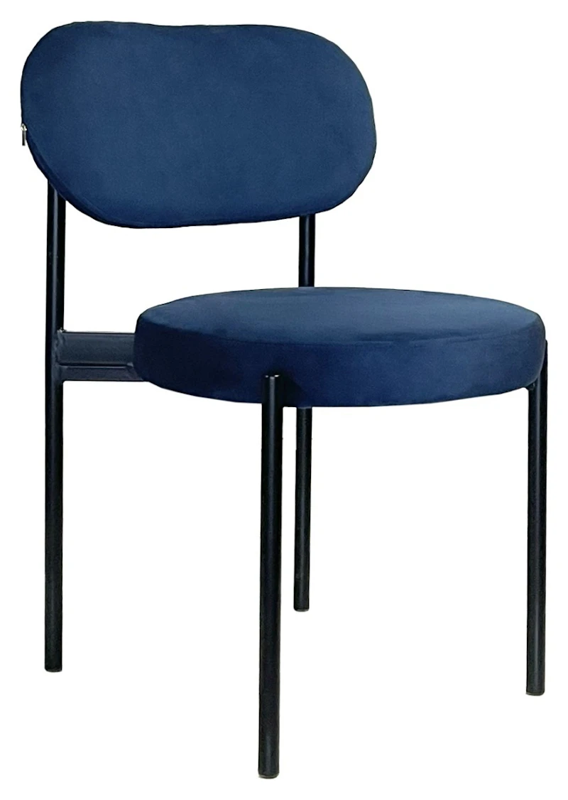 Стул Модерн Черный, Глубокий синий