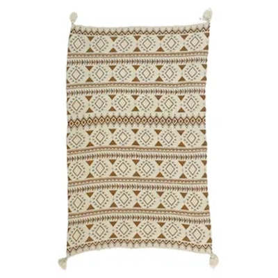 Покрывало декоративное Бохо Коричнево-Бежевое