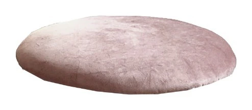 Подушка барного стула велюр, светло-розовая