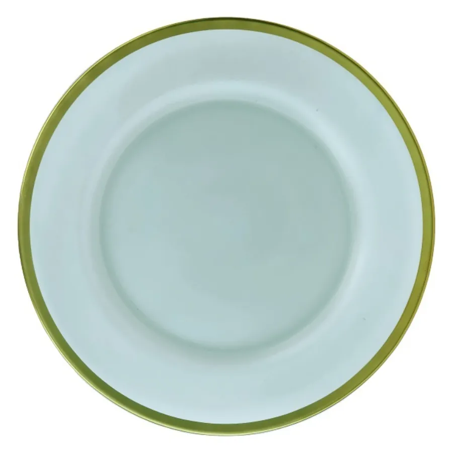 Сервировочная тарелка Лоллипоп Ментол матовая - Фото миниатюра 1