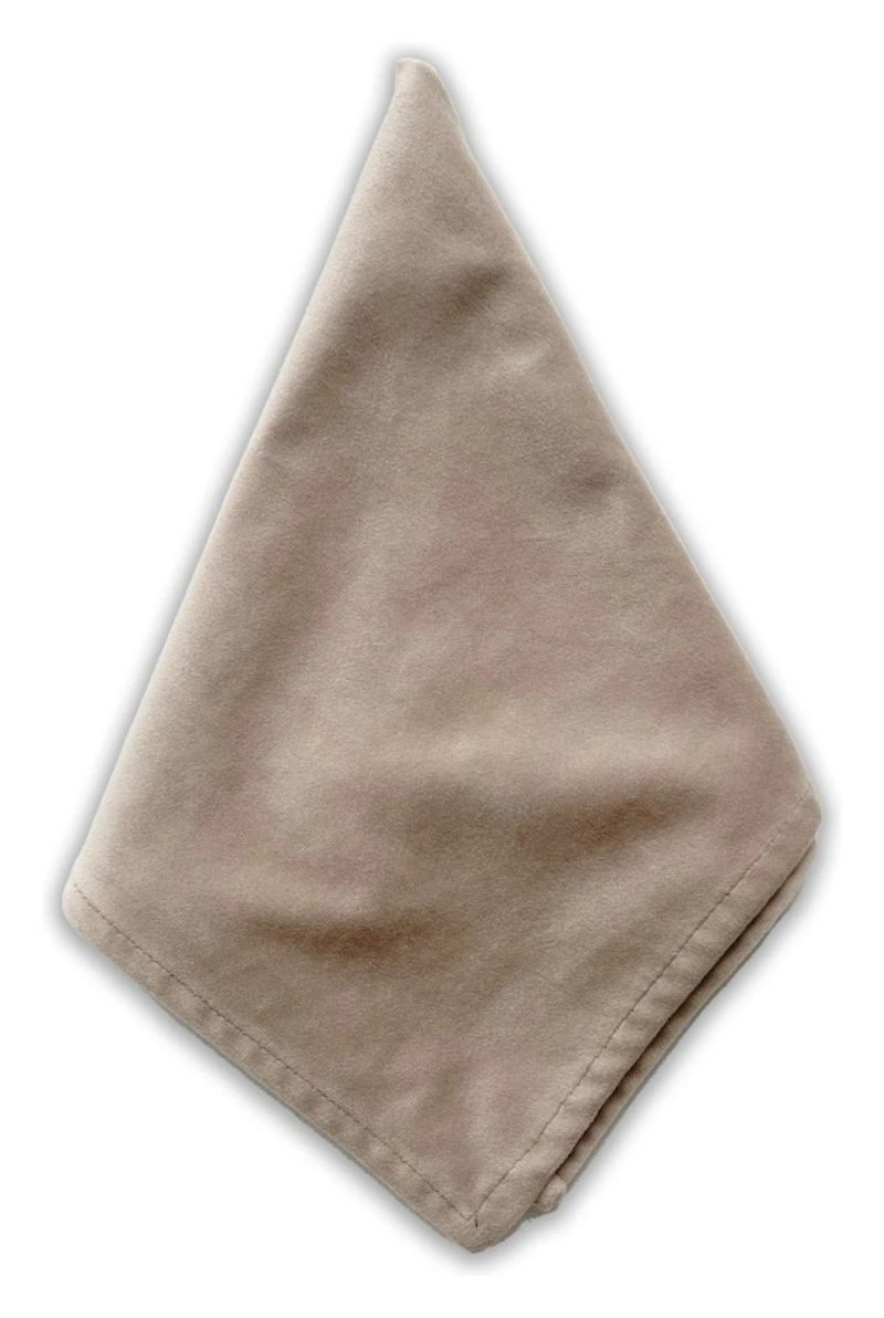 Салфетка велюр, бежевая