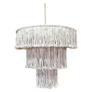 Люстра декоративная макраме, без освещения, Нудлз Л - Фото 1