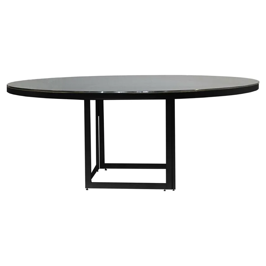 Стол Корнерс круглый, зеркальный + перекрас металла в любой цвет - Фото миниатюра 5