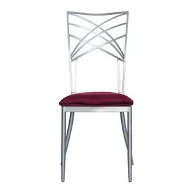 Стул Хамелеон серебряный (велюр), бордовый - изображение 4