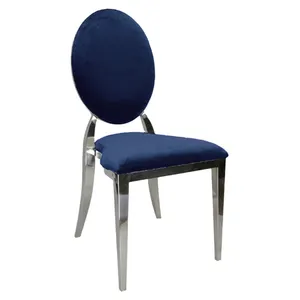 Стул Вашингтон Серебро, велюр сапфировый - Фото 1