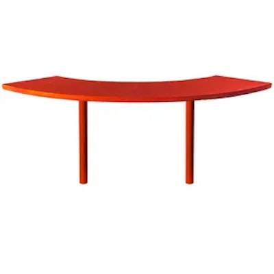 Стол коктейльный Твист Змейка М, Красный бархат + Малиново-красный (телескопическая нога) - изображение 4