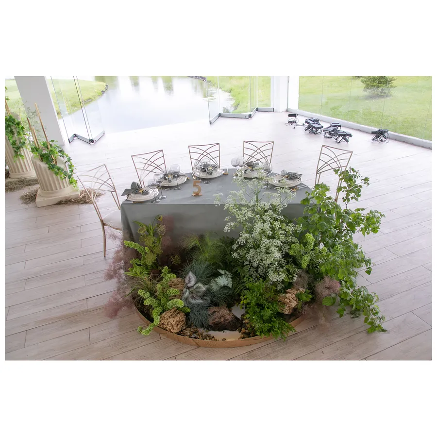 Сет Оазис (стол, скатерть, флористическая емкость) - Фото миниатюра 3