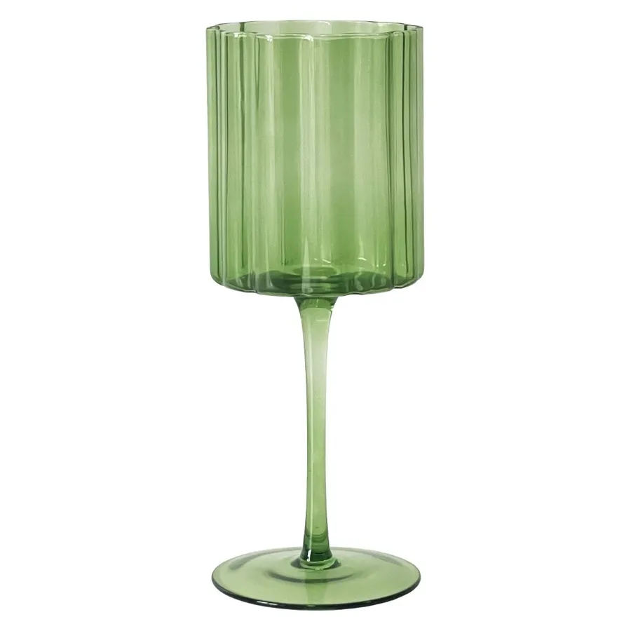 Бокал винный Сквош Мир зеленого цвета - Фото миниатюра 1