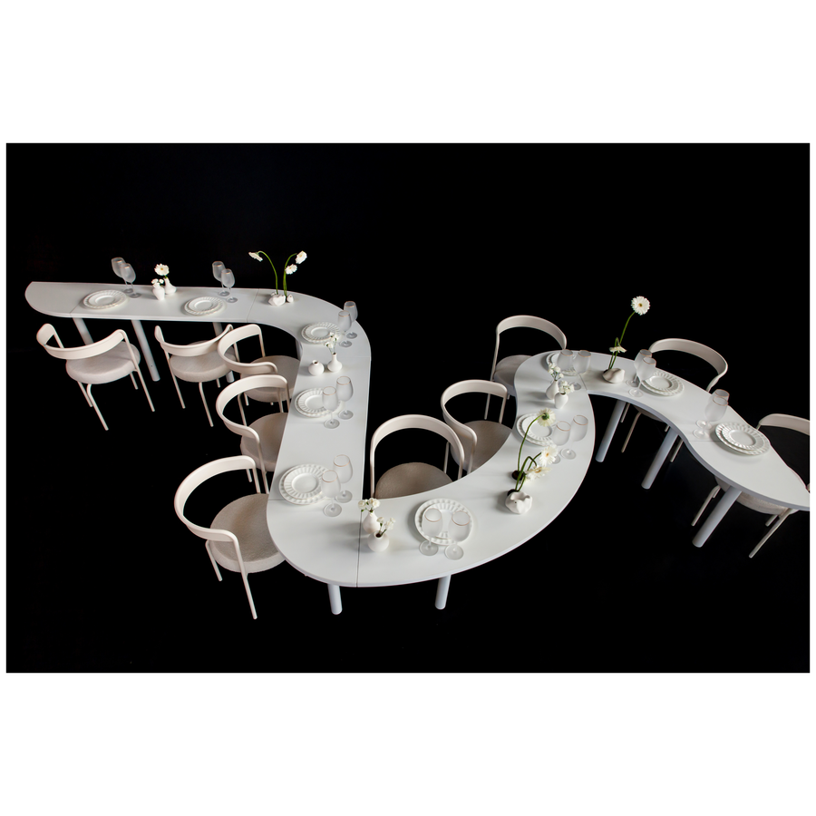 Стол коктейльный Твист Змейка С, Рафаэлло + Млечный путь (телескопические ноги) - Фото миниатюра 3