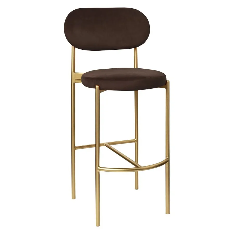 Стул барный Модерн Комфи Шоко мокка  (любой цвет каркаса) - Фото миниатюра 1