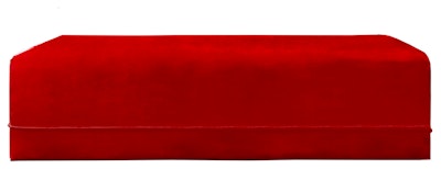 Пуф Кручу-верчу Прямоугольный Малиново-красный