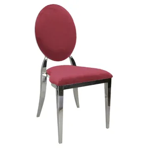 Стул Вашингтон Серебро, велюр малиновый/красный