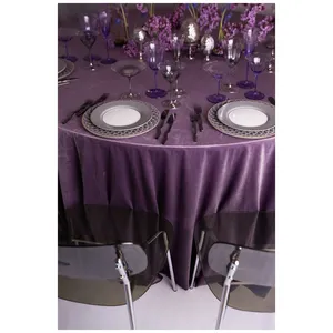 Скатерть велюр, круглая,  Нежная орхидея - Фото 4