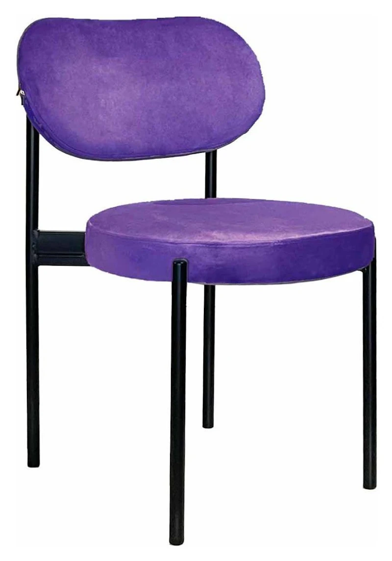 Стул Модерн Черный, Таинственный фиолетовый
