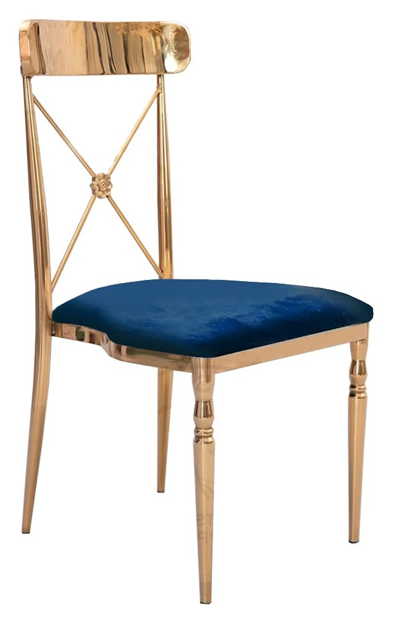 Стул Адлер, велюр, сапфировый