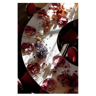 Стол-змейка-90, золотой, столешница белый МДФ, 1 модуль - изображение 6