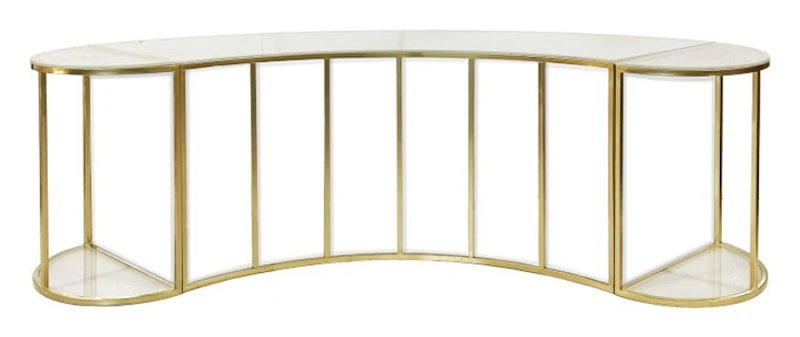 Стол-президиум Наутилус Серпент Хафмун с матовым стеклом