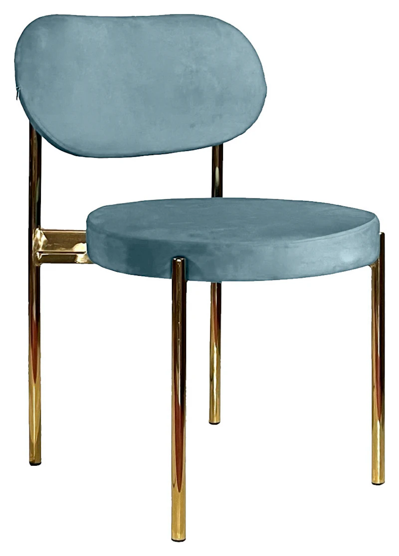 Стул Модерн Золото, серо-голубой