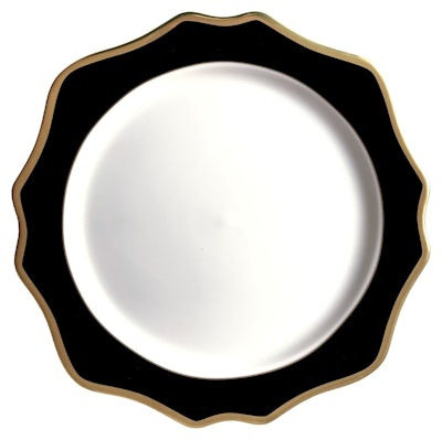 Сервировочная тарелка Анна, черная