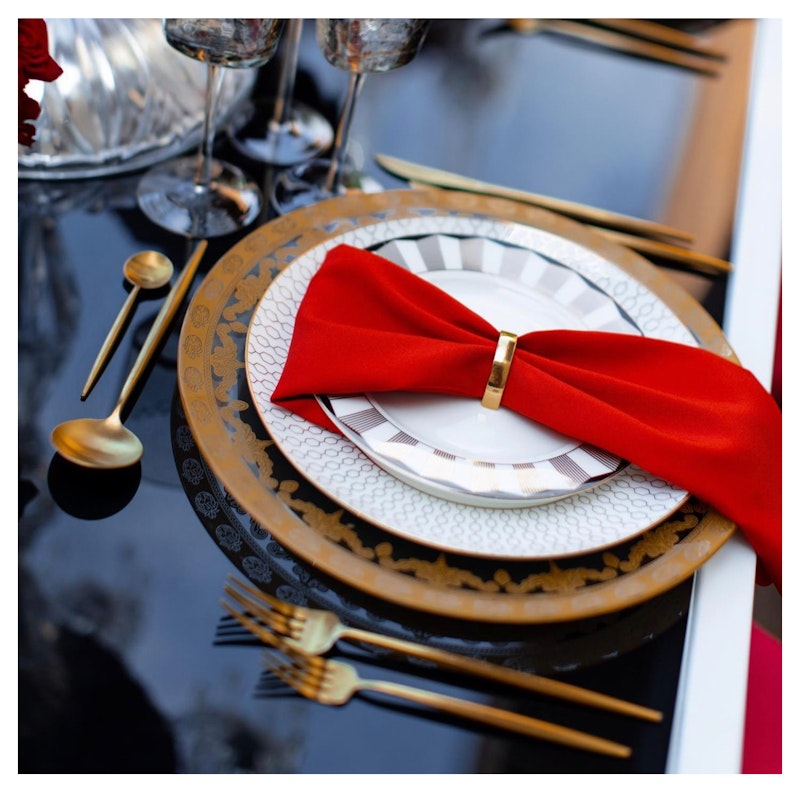 Кольцо для салфеток Белт Золото