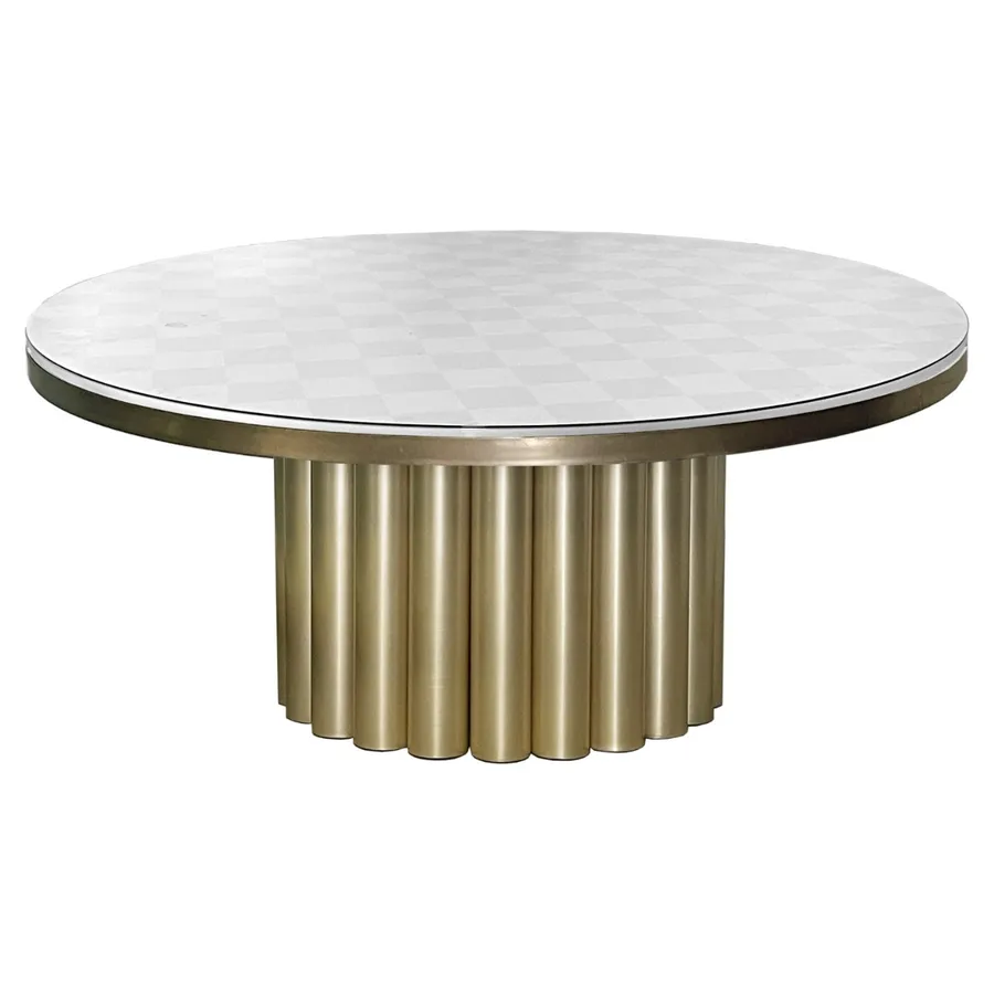 Стол Сквош золотой + печать на столешницу Принт и т.д. - Фото миниатюра 1