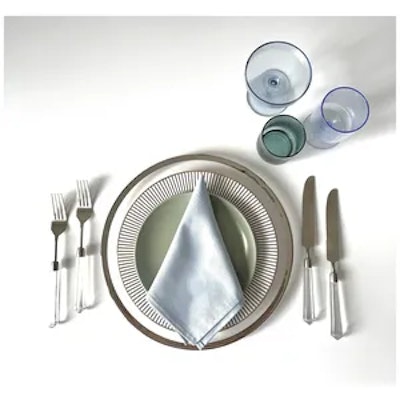 Столовые приборы Призм прозрачно-серебряные, сет 4 предмета - изображение 4