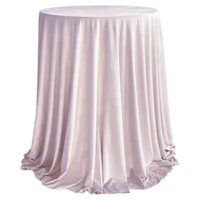 Комплект Стол коктейльный Тавола+ скатерть светло-розовая