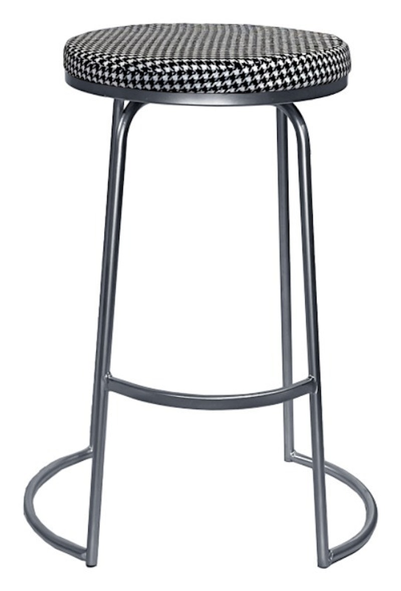 Стул барный Модерн Сэддл Гусиная лапка (любой оттенок каркаса)