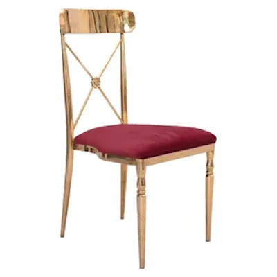 Стул Адлер, велюр, бордовый