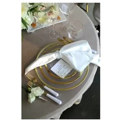 Столовые приборы Призм бело-золотые, сет 4 предмета - изображение 3